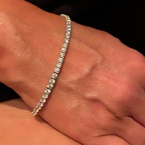 10 karat gold  cz tennis bracelet